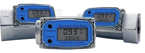 Misuratore di portata a turbina in lega di alluminio da 1 pezzo Misuratore di portata digitale portatile ad alta precisione Indicatore digitale Funzione anti-interferenza(2 in)