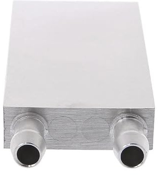 1 x vattenkylningsblock av aluminium (vit)