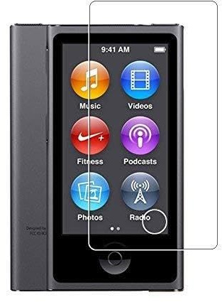 Toshion Displayschutzfolie für iPod Nano 7 / 8. Generation, vollständige Abdeckung, Härtegrad 9H, gehärtetes Glas, Displayschutzfolie für iPod Nano 7 / 8, blasenfrei, kristallklar, 2 Stück