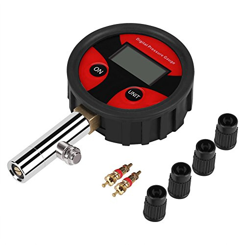 Medidor de presión digital de neumáticos 0~200PSI Medidor de presión neumática con pantalla LCD Lo mejor para coche camión moto Prueba fácil y lectura