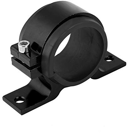 KIMISS 50mm Staffa del Filtro del Carburante Lega di Alluminio Auto Carburante Pompa,Staffa di Montaggio Single Filter Clamp Cradle(Nero)