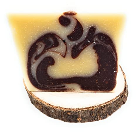 Sandelholz Geranium Seife, vegan, mit Kakaobutter und Olivenöl