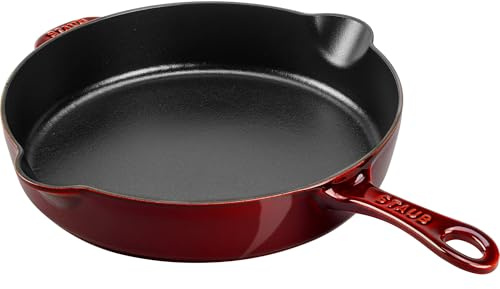 Staub - Sartén tradicional de hierro fundido (28 cm), diseño de granadina
