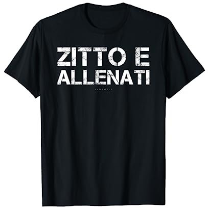 Magliette Uomo Palestra Manica Corta Zitto E Allenati Maglietta