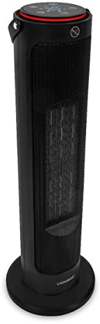 VONROC Elektrisk tornfläkt – 2000W – Keramisk – ECO-läge – Roterationsfunktion – LED display – Inkl. fjärrkontroll – termostat - timer
