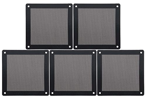 ECSiNG 5 Stück Computer-Kühler-Lüfter, staubdichter Filter, magnetischer Rahmen, PC-Ventilator, Staubschutz, PVC-Computer-Lüfter, Gitter für Standard-Computer-Kühler-Größe