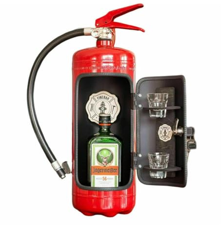 Fire Extinguisher Mini Bar, Fireman Gift, Firefighter Gift,Novelty Fire Extinguisher,Jar Bar Set,Novelty Firefighter Gifts for Men Wine Collectors