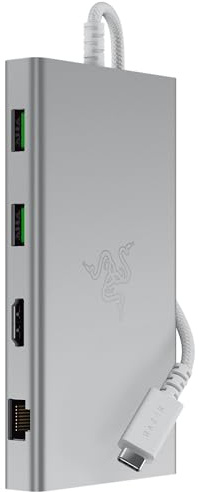 Razer USB C Charging Station 11 Ports for Windows Mac Laptop iPad Surface Chromebook: Type C, HDMI, Ethernet, MicroSD - Display 4K 60Hz - Tablets 85W + Mobile Fast Charge -