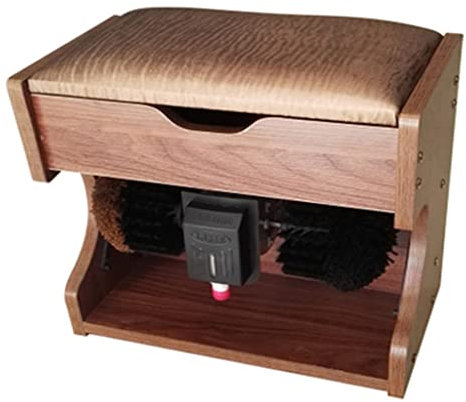 Cireuse à Chaussures électrique, Cirage à Chaussures à Induction entièrement Automatique, Polissage mécanique et éclaircissement, Brosse à Chaussures avec boîte de Rangement pour hôtel Familial,