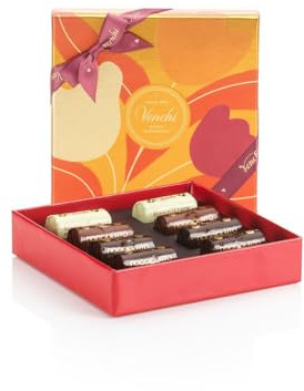 Venchi - Collezione Autunno - Cofanetto con Cioccolatini Lingottini Assortiti, 115 g - Con Nocciola Piemonte IGP - Senza Glutine - Idea Regalo