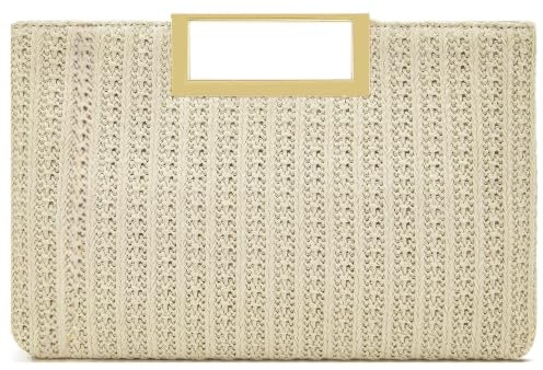 Milisente Damen Clutch mit Handle Elegante Hochzeitsabendtasche Handtasche | Schultertasche& Crossbodytasche, abnehmbarer Schultergurt, glattes Crackle-Optik, Partys, Bälle, Festabende