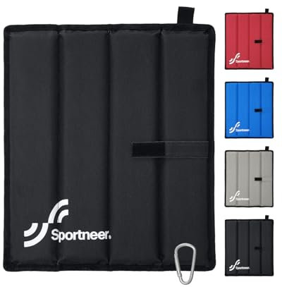Sportneer Sitzkissen Outdoor, Sitzunterlage Outdoor Wasserdicht Oxford-Stoff Thermo Sitzkissen Faltbar FüR Camping, Wandern, Stadion Und Unterwegs，grau