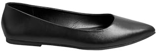 Yours - Pointed Ballet Pumps In Wide E & Extra Wide Eee Fit - Women's