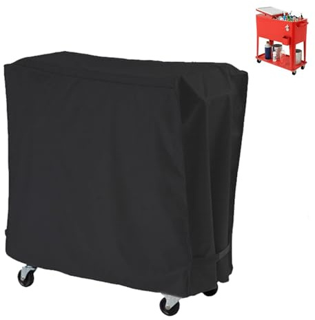 Cooler Sturdy Cover for Outdoor Use - Weather Resistant Protective Cover, Corner Trolley Cover on Wheels, Protective Covers for Cooling Device
