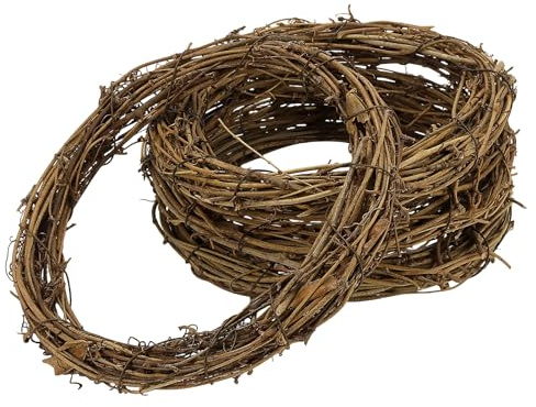 HONYUET 4 PCS Grapevine Rattan Wreath, 20cm/8 Inch Vine Wreath for DIY Crafts Wedding Decorations