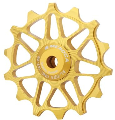 NiuLumea Rueda de polea para desviador trasero de bicicleta 12T14T para aleación de aluminio CNC con rodamientos de cerámica Si3N4, compatible con velocidad 891011 para transmisión de bicicleta, color