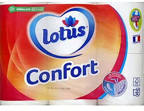 Lotus Toilettenpapier Rosa oder Weiß je nach Verfügbarkeit - 12 Rollen