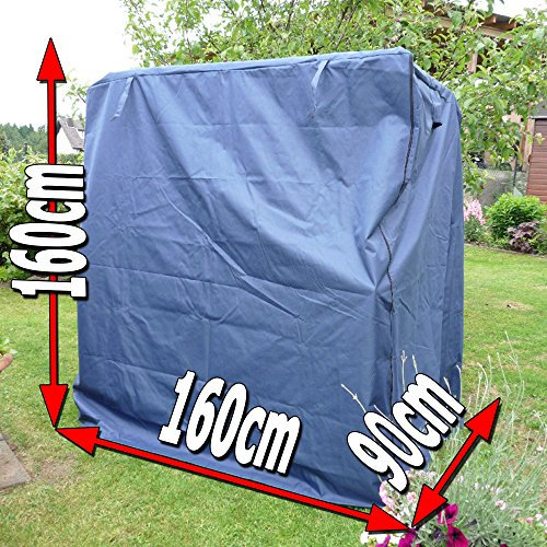 XINRO® universal XXXL Strandkorbhülle aus Bootsplane für bis zu 160cm breite Strandkorb Schutzhülle Abdeckhaube Abdeckplane Strandkorbplane…