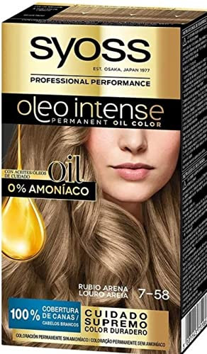 SYOSS - Öl Intense Permanente Färbung Ohne Ammoniak - Ton 7.58 Blond Sand - 2 Stück