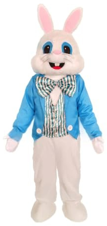 Påskhare kostym kanin halloween maskot kostym vuxen kostym