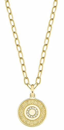 s.Oliver 925 Sterling Silber Damen Schmuck, mit Zirkonia synth., Münze, Kommt in Schmuck Geschenk Box
