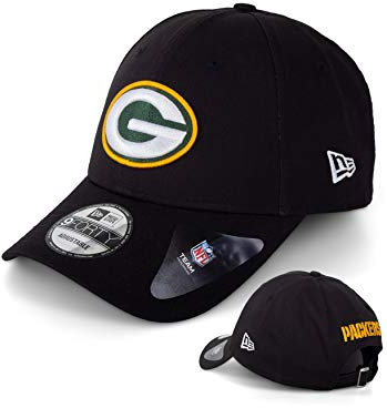 New Era Caps - Baseball Cap Kappe Muetze - Limiterte Designs - MLB NBA NFL - Yankees Lakers Bulls Raiders Chiefs Dodgers Seahawks Sox 49ers (Green Bay Packers Black V3)