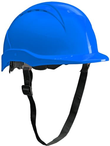 ACE Patera - Casco da Costruzione, ventilato, per cantiere, EN 397, colore: Blu