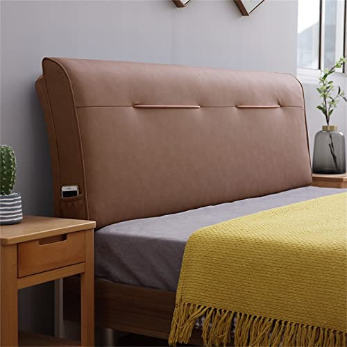Kopfteilkissen,Keilkissen Gepolstertes Wandkissen Rückenstütze Körper Lendenwirbelsäule, Lesekissen Mit Abnehmbarem Bezug Für Schlafzimmerbank,B,with headboard 70.8/180cm