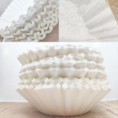 Reemplazo de filtros de papel de café desechables, juego de filtros de café desechables Cesta Accesorio de reemplazo de papel de filtro de café para cafetera(100)
