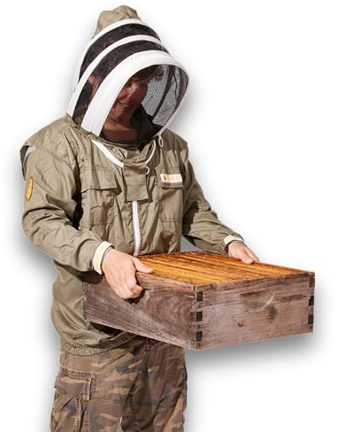 Sting Stopper Performance Beekeeping Jacket - Ultra Light Weight, UV Protection and Ventilated, Quick on and Off Design with Velcro and Elastic Cuffs for Beekeepers - X-Large, Olive Green
