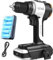 Litheli 20V MAX Cordless Drill Driver, 60 N.m Power, 2.0Ah Li-ion Battery, 13mm Keyless Chuck, 2 Variable Speed, 18+1 Torque Setting, Upgraded for DIY & Home Improvement