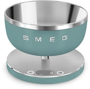 Smeg: Báscula de cocina digital verde mate - mate - Capacidad de hasta 5 kilogramos