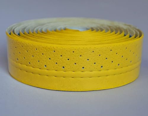 lenkerband,Lenkerband Rennrad 2.1. 6M PU. Rennrad In-Form-Lenkerband-Leder-rutschfeste Fahrradgriffe Kork-Lenker-Klebeband-Riegel-Band-Riemen (Color : Yellow)