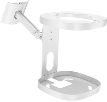 GLigeT Pieds d'Enceintes Support Surround Audio Audiophile bibliothèque Haut-Parleur Support Mural Support Mural Haut-parleurs Support de Suspension spécial Support D'enceinte(White)