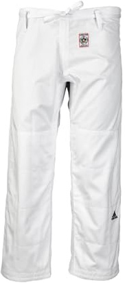 adidas Judo Gi Uniform Suit Trousers Pants, IJF Approved, For Men Women Kids, 750G, Polycotton, Sizes 155 – 200cm. Note Trousers Only (190cm)