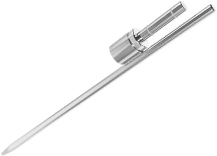 Kisangel Stainless Steel Spikes Flagpole Stake Sturdy Base Outdoor Accessory for Flag Rod Ground Spike Flagpole Fixing