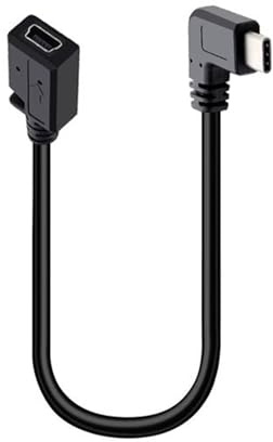 Cavo adattatore da mini USB femmina a tipo C maschio, convertitore cavo di conversione, supporta ricarica 5 V2 A e trasferimento dati 480 Mbps