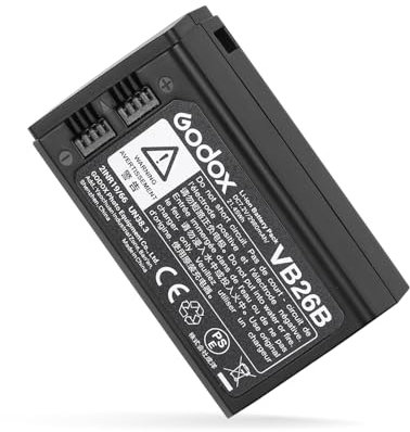 Godox VB26B VB26A VB26 Battery 7.2V/2980mAh for Godox V1C V1N V1S V1F V1O V1P round flash,V860III V850III MFR76 AD100PRO flash ((2024) VB26A)