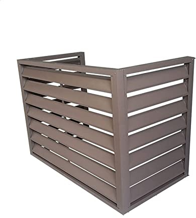 Cubierta de aluminio para aire acondicionado para mini split y ventana, marco deflector con diseño a prueba de polvo e impermeable, uso en interiores y exteriores, construcción de aleación de