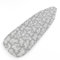 Encasa XO Ironing Board Cover with 4mm Extra Thick Felt Pad for Steam Press – Grey - (Fits Standard Boards of Wide 125x46 cm) Elastic Fitting, Heat Reflective, Protective