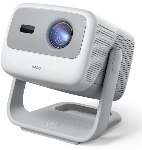 JMGO N1S 4K UHD Mini Beamer, Triple Laser Projektor, 1100 ISO Lumen, Gimbal Echtzeit Autofokus, Google TV, Netflix, 110% BT.2020, HDR10, 10W Dolby Audio, Blu-ray 3D, 200 für Aussen, Gaming, Business