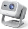 JMGO N1S 4K Proyector Portatil, Triple Laser, 1100 ISO Lumens, Gimbal Instantáneo Autofocus, Google TV, Netflix, 110% BT.2020, HDR10, Audio Dolby 10W, BLU-Ray 3D, 200 para Exterior, Gaming, Fiestas
