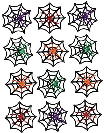 Zerodeko 3 Series Red De Halloween Delicada Tela De Araña Colgando Tela De Araña Adornos para Manualidades Cadenas De Halloween Adornos Coloridos Telaraña Black El Plastico 12 Piezas X 3