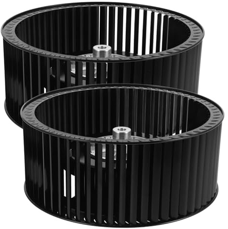 Vis de Roue de Moteur pour Hotte Cuisine, Lot de 2 en Métal | Pièces de Ventilation de Rechange, Noir, Fabrication Précise, Usage pour Extraction Domestique