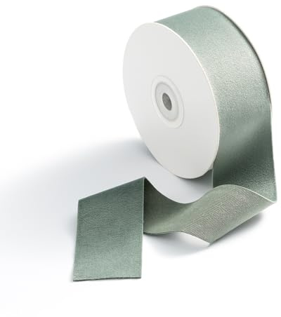 CHUQING Samtband Geschenkband Samt Schleifenband Samtschleife Hellgrün | Weiches Samtband als Geschenkband und Schleifenband für elegante Dekoration, Basteln, Hochzeit und Geschenkverpackung