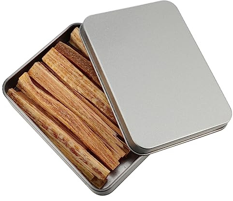 VILLFUL Natural Wood Firelighters Set with Wood Sticks, Quick Light Camping Fire Starter for Outdoor Survival and Fireplace Use, Emergency Kindling Bundle in Metal Box