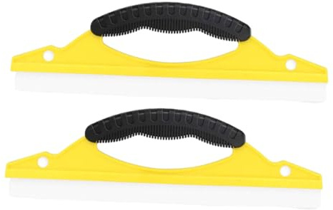 ELAYARD 2 Piezas Limpiavidrios Flexibles Forma de Arco para Coche y Ducha Limpiacristales Suave y Ergonómico para Puertas de Vidrio de Usar y Seguro con Cabezal Redondeado Antiarañazos