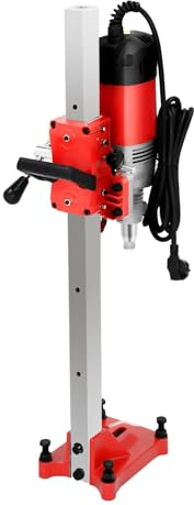 Carotteuse professionnelle 2300 W avec profondeur de perçage de 80 cm jusqu'à 165 mm de diamètre, perceuse magnétique pour béton et maçonnerie, avec refroidissement à eau et raccord de sécurité