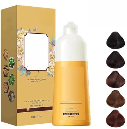 Japanisches Rosenblüten-Haarfärbeshampoo, natürliche, pflegende Pflanzenhaarfarbe, langanhaltende Pflege, Pflanzenextrakte