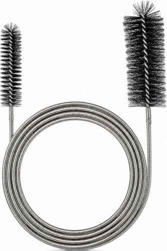 Pipe Brush, 191 cm / 75.2 Inches Flexible Double-Ended Long Pipe Cleaner Brush for Aquarium Filters, Fish Tanks, Water Pumps & Kitchen Hoses, Stainless Steel Wire with Nylon Bristles